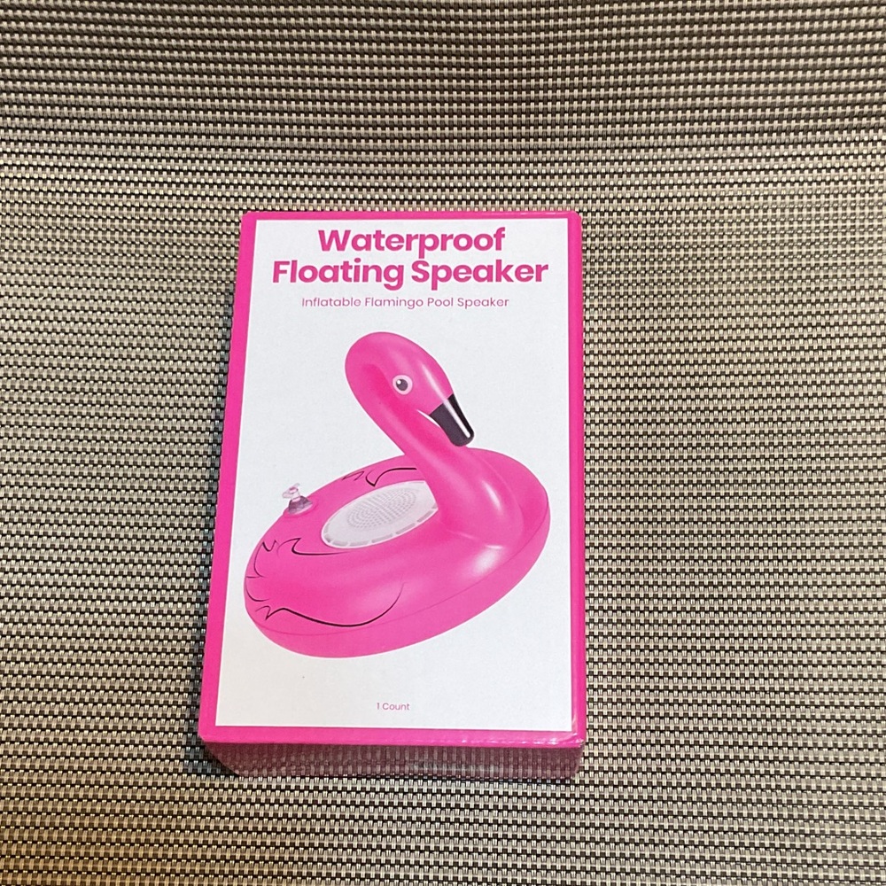 Pink Inflatable Flamingo Pool Speaker